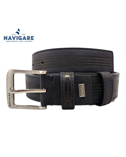 Cintura uomo NAVIGARE ecopelle 3256-35- 125/110 cm. con Box regalo