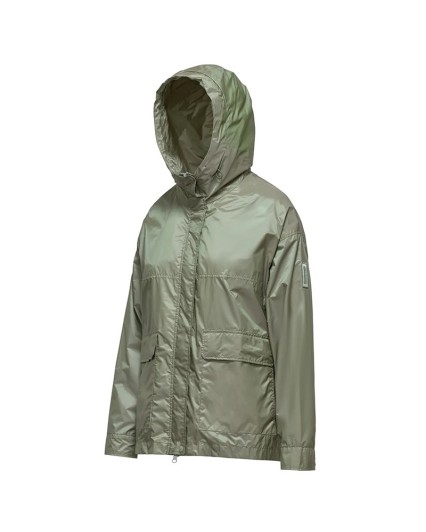 Parka corto Bomboogie GW8359 TFPB4 donna giacca nylon antipioggia antivento verde