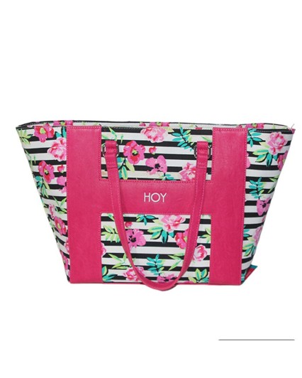 Borsa Donna Hoy collection Rosa Pink fiori Havana Shopping bag flowers