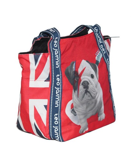 Borsa Teo Jasmin donna cane Shopping bag a mano spalla rosso