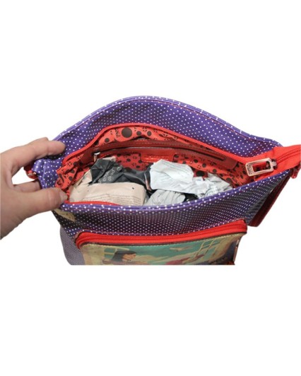 Borsa Mundi accessories bag bolso viola donna