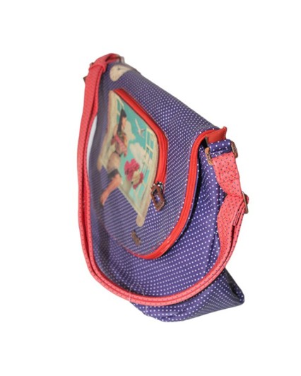 Borsa Mundi Accessories bag tracolla viola pattina collection bolso donna