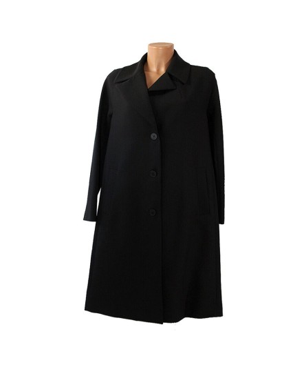 Cappotto Sfizio donna 19FA2222BIC601 giacca nero cipria viscosa