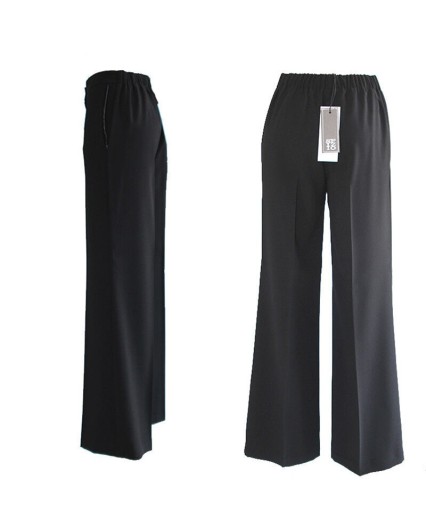 Pantalone Sfizio donna nero tessuto 18FA10148194 made italy