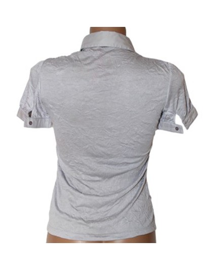 Maglia t shirt Gianfranco Ferrè donna grigio cotone camicia manica corta