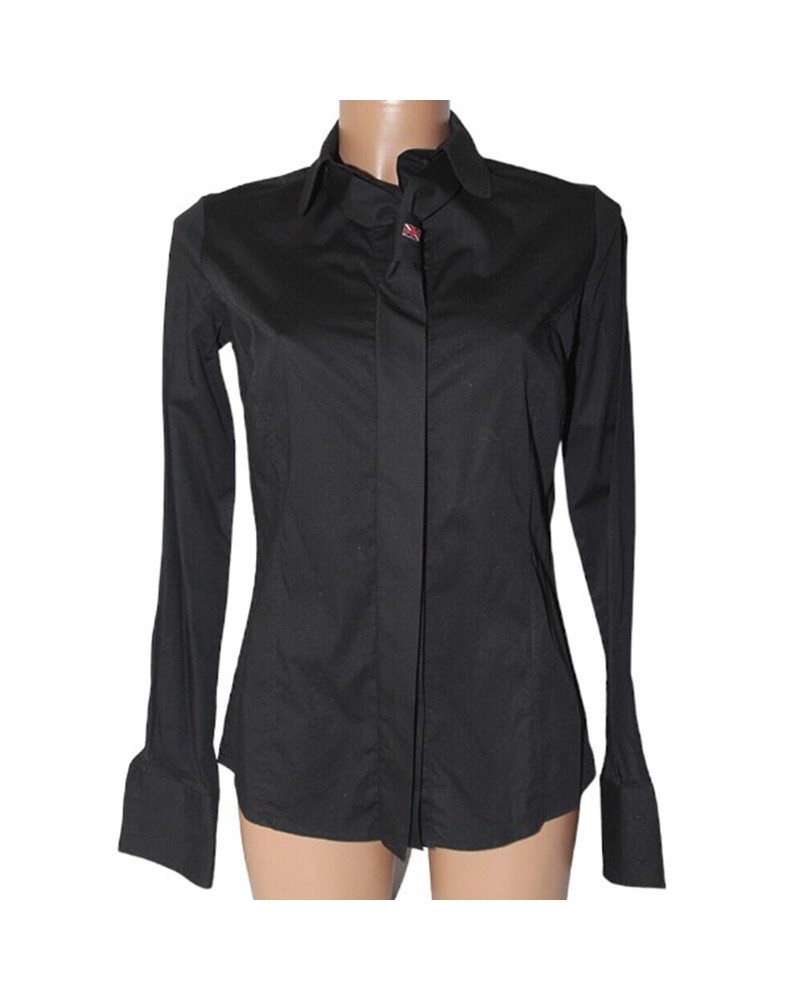 Camicia donna Richmond denim nero manica lunga cotone