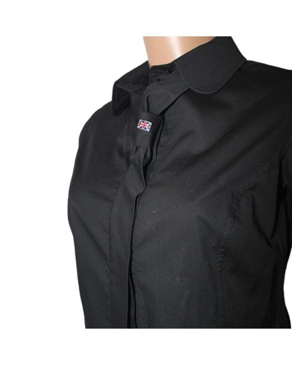 Camicia donna Richmond denim nero manica lunga cotone