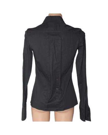 Camicia donna Richmond denim nero manica lunga cotone