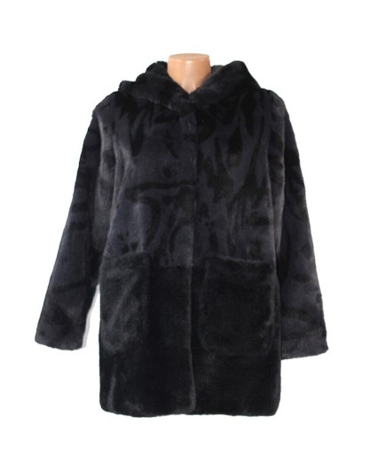 Bomboogie CWFLEET FU5P donna giacca cappotto ecopelliccia stampata