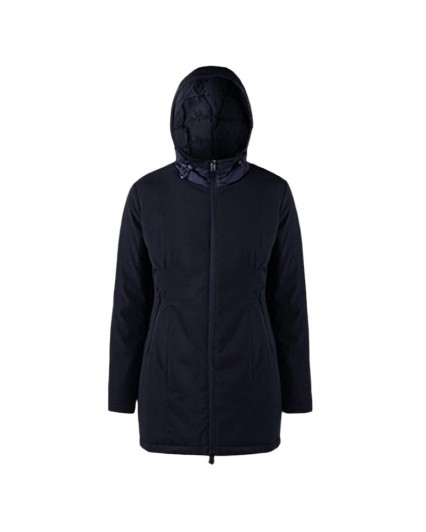 Bomboogie CW5242 TPLAC giacca donna parka piuma blu piumino lungo