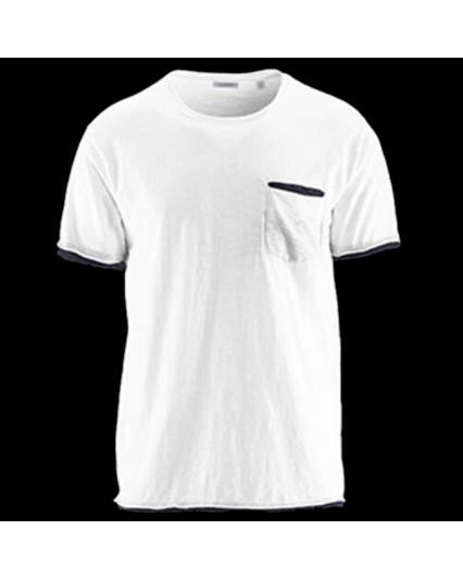 Bomboogie TM 4961 maglia uomo T shirt manica corta bianco cotone