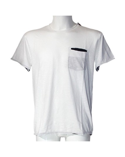 Bomboogie TM 4961 maglia uomo T shirt manica corta bianco cotone