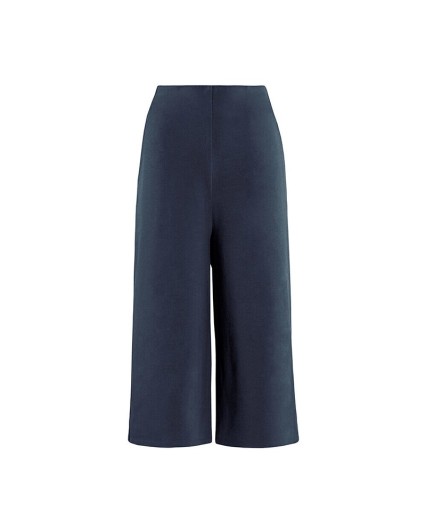 Pantaloni Bomboogie PW6960 TFLCU donna Cropped in Felpa Leggera blu cotone