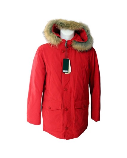 Parka Bomboogie CM458PTODB uomo giacca piuma rosso giaccone pelliccia cappuccio