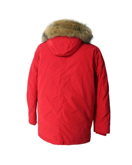 Parka Bomboogie CM458PTODB uomo giacca piuma rosso giaccone pelliccia cappuccio