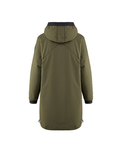 Parka Bomboogie CW7024 Giaccone donna verde oliva cappuccio giacca