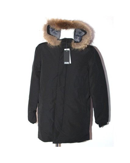 Parka Bomboogie CM083P Uomo nero giacca giaccone piuma cappuccio pelliccia black