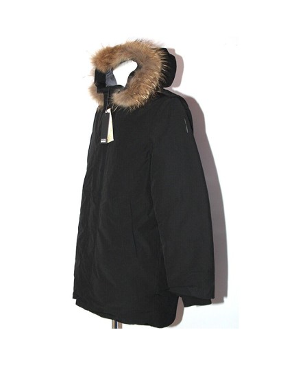 Parka Bomboogie CM083P Uomo nero giacca giaccone piuma cappuccio pelliccia black