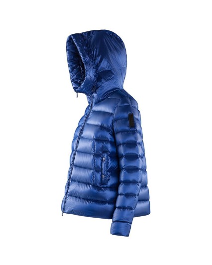 Piumino Bomboogie GW6037 TCSI donna Atlanta Down Jacket blue giacca cappuccio