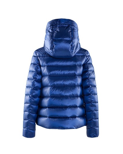 Piumino Bomboogie GW6037 TCSI donna Atlanta Down Jacket blue giacca cappuccio