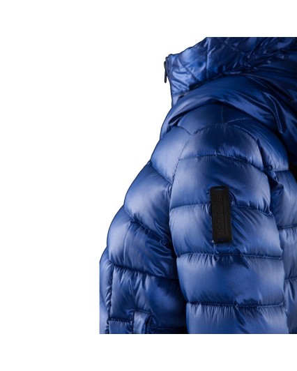 Piumino Bomboogie GW6037 TCSI donna Atlanta Down Jacket blue giacca cappuccio