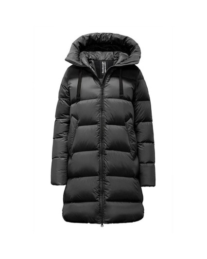 Piumino Bomboogie CW6630 donna Geneva Long Down Jacket nero giacca imbottita