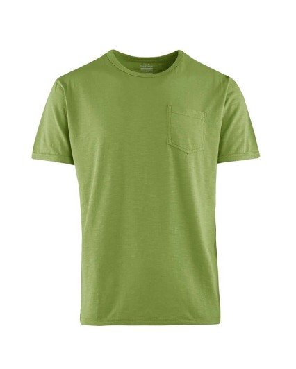 T-shirt Bomboogie TM7408 uomo girocollo con taschino maglia verde acido