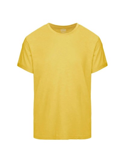 T-shirt Bomboogie TM7903 uomo girocollo maglia giallo