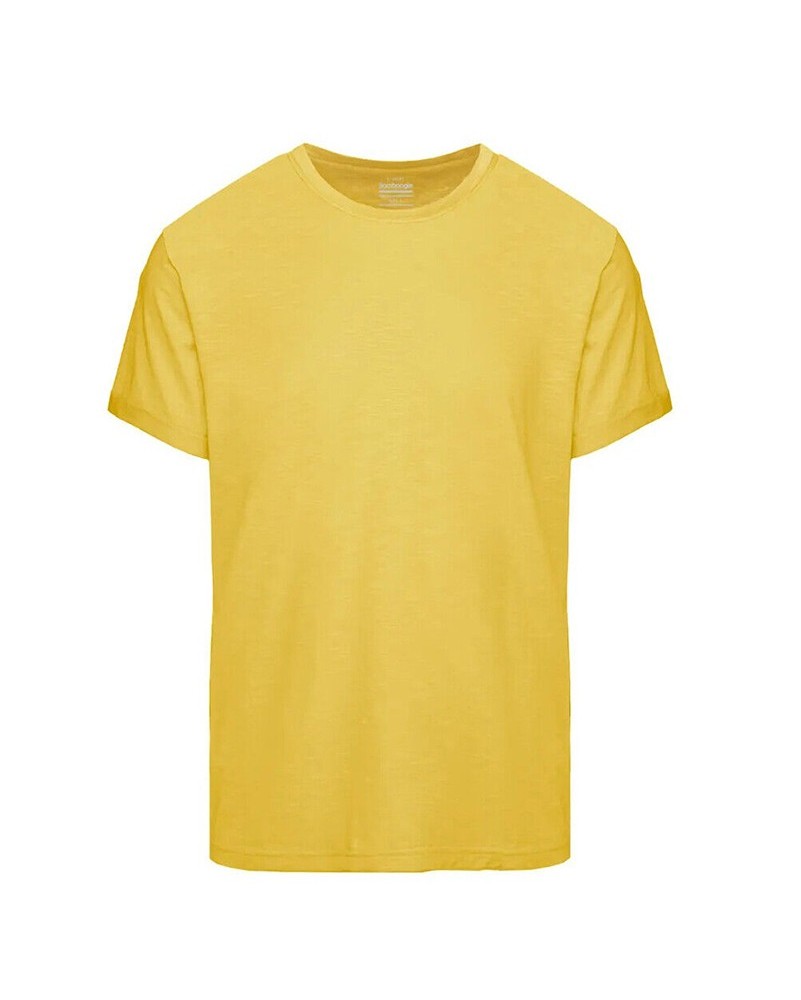 T-shirt Bomboogie TM7903 uomo girocollo maglia giallo