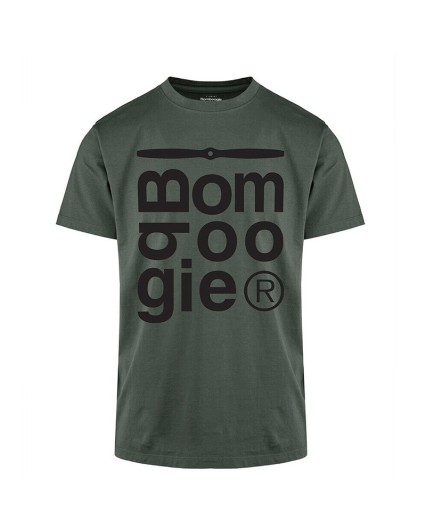 T-shirt Bomboogie TM7431 uomo maglia verde cotone manica corta