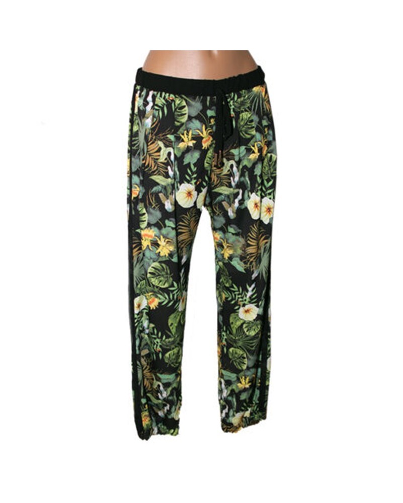 Pantalone Giorgia & Johns ibiscus fiori donna