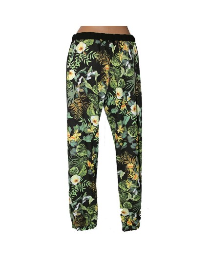 Pantalone Giorgia & Johns ibiscus fiori donna