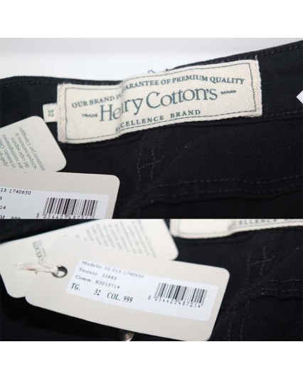 Pantalone Henry Cottons nero donna cotone