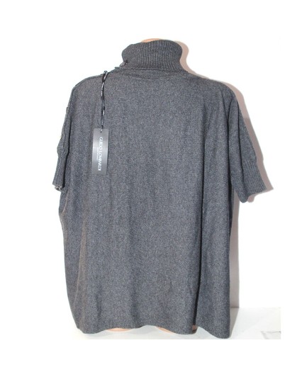 Maglia Guido Lombardi donna grigio collo alto italy dolcevita maglione