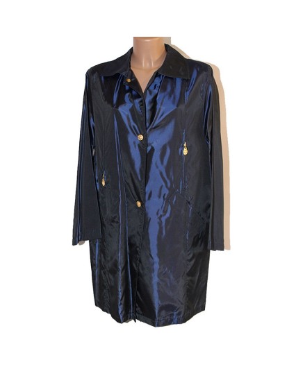 Trench Acquatempora blu giacca donna