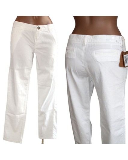 Pantalone Freesoul bianco cotone donna