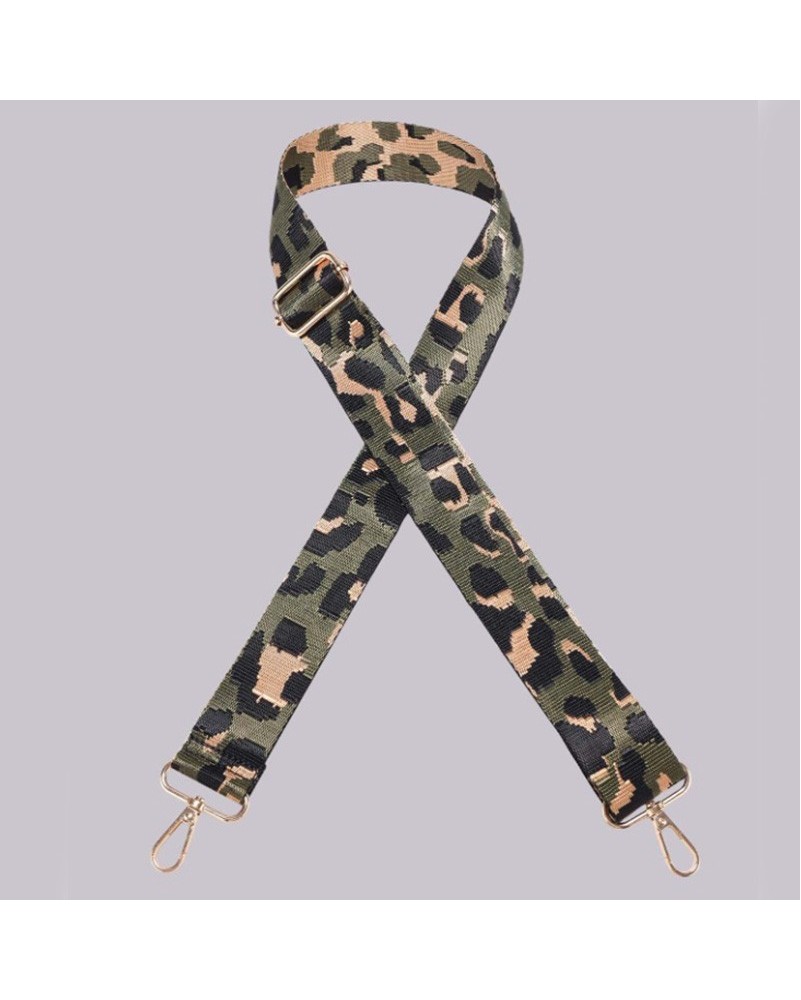 Tracolla per borsa cinghia 4 cm Camouflage verde militare