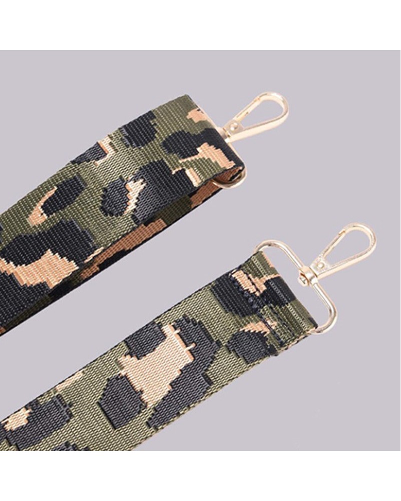 Tracolla per borsa cinghia 4 cm Camouflage verde militare