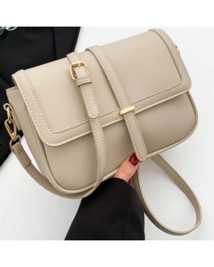 Borsa donna tracolla in ecopelle  crossbody beige