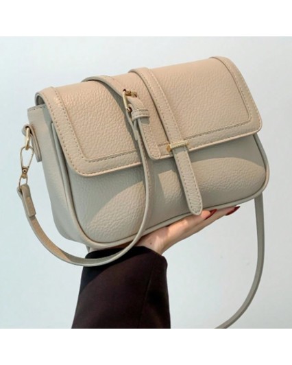 Borsa donna tracolla in ecopelle  crossbody beige